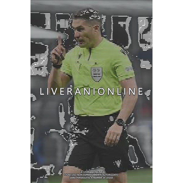 l\'arbitro Istvan Kovacs (ROM) Milan vs Napoli Milano 12-04-2023 Stadio Giuseppe Meazza - San Siro UEFA Champions League quarti di finale - gara di andata foto Roberto Garavaglia/ag. Aldo Liverani sas