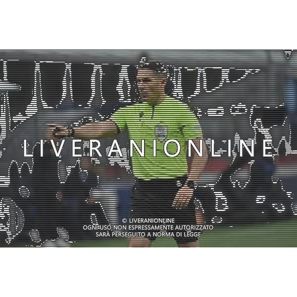 l\'arbitro Istvan Kovacs (ROM) Milan vs Napoli Milano 12-04-2023 Stadio Giuseppe Meazza - San Siro UEFA Champions League quarti di finale - gara di andata foto Roberto Garavaglia/ag. Aldo Liverani sas