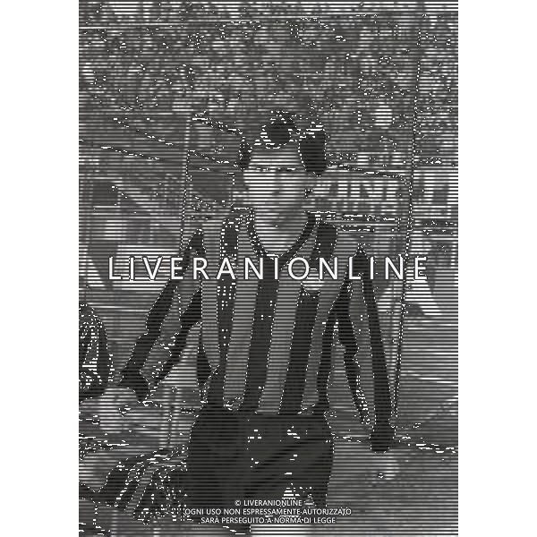 NEG-RETROSPETTIVA DANIELE FILISETTI CALCIATORE NELLA FOTO DANIELE FILISETTI CON LA MAGLIA DELL\'ATALANTA CALCIO NELL\'ANNO 1980-1981 AG ALDO LIVERANI SAS
