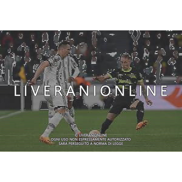 Torino 12.04.2023 Stadio Allianz Stadium ©Manuela Viganti/Agenzia Aldo Liverani Juventus vs Sporting Lisbona Europa League 2022/2023 Quarti di Finale Nella foto: arkadiusz milik e nuno santos ©Viganti / AGENZIA ALDO LIVERANI SAS