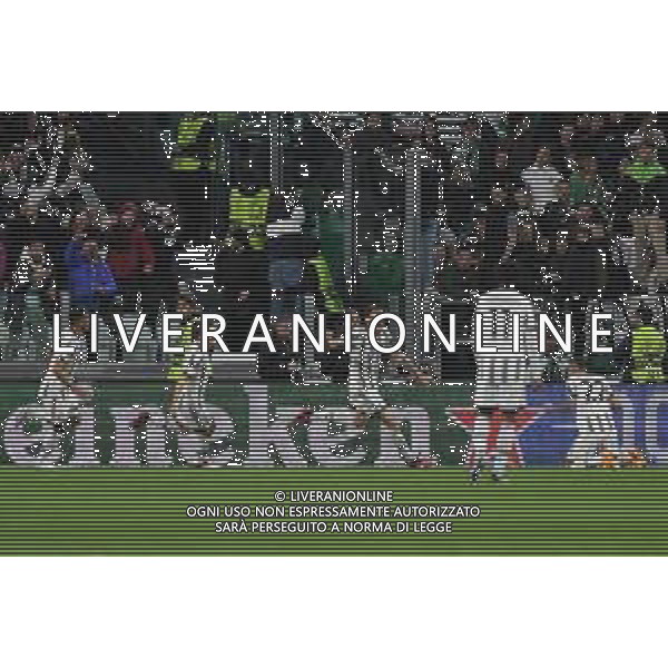 Torino 12.04.2023 Stadio Allianz Stadium ©Manuela Viganti/Agenzia Aldo Liverani Juventus vs Sporting Lisbona Europa League 2022/2023 Quarti di Finale Nella foto: esultanza juventus dopo il gol di federico gatti ©Viganti / AGENZIA ALDO LIVERANI SAS