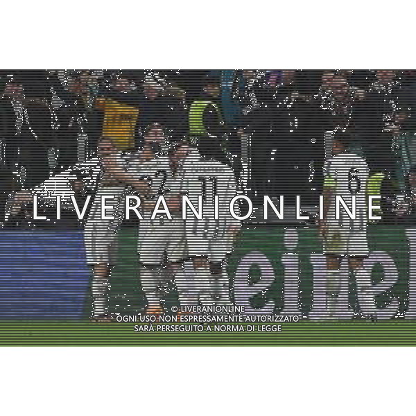Torino 13.04.2023 Stadio Allianz Stadium ©Manuela Viganti/Agenzia Aldo Liverani Juventus vs Sporting Lisbona Europa League 2022/2023 Quarti di Finale Nella foto: esultanza juventus dopo il gol di federico gatti ©Viganti / AGENZIA ALDO LIVERANI SAS
