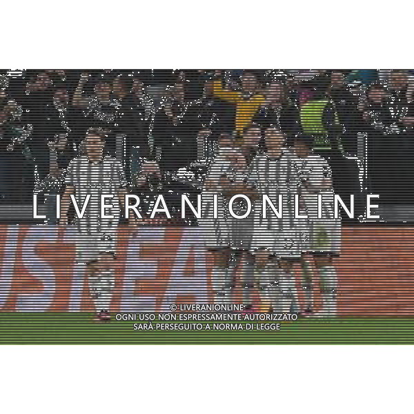 Torino 13.04.2023 Stadio Allianz Stadium ©Manuela Viganti/Agenzia Aldo Liverani Juventus vs Sporting Lisbona Europa League 2022/2023 Quarti di Finale Nella foto: esultanza juventus dopo il gol di federico gatti ©Viganti / AGENZIA ALDO LIVERANI SAS