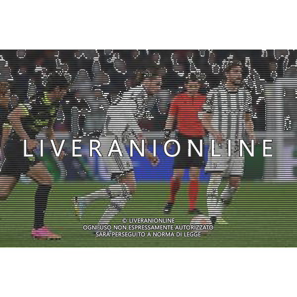 Torino 13.04.2023 Stadio Allianz Stadium ©Manuela Viganti/Agenzia Aldo Liverani Juventus vs Sporting Lisbona Europa League 2022/2023 Quarti di Finale Nella foto: adrien rabiot ©Viganti / AGENZIA ALDO LIVERANI SAS
