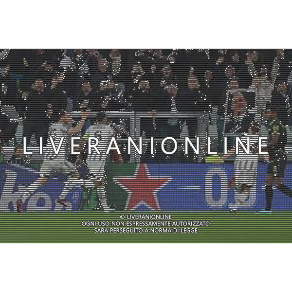 Torino 13.04.2023 Stadio Allianz Stadium ©Manuela Viganti/Agenzia Aldo Liverani Juventus vs Sporting Lisbona Europa League 2022/2023 Quarti di Finale Nella foto: esultanza fedrico gatti dopo il gol ©Viganti / AGENZIA ALDO LIVERANI SAS