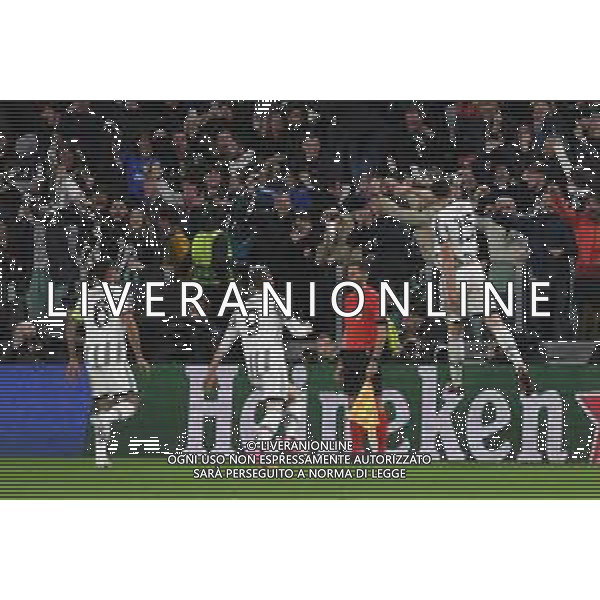 Torino 13.04.2023 Stadio Allianz Stadium ©Manuela Viganti/Agenzia Aldo Liverani Juventus vs Sporting Lisbona Europa League 2022/2023 Quarti di Finale Nella foto: esultanza fedrico gatti dopo il gol ©Viganti / AGENZIA ALDO LIVERANI SAS