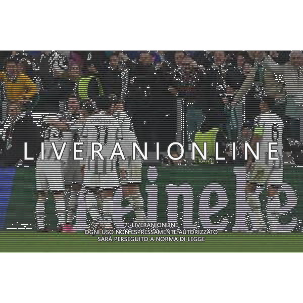 Torino 13.04.2023 Stadio Allianz Stadium ©Manuela Viganti/Agenzia Aldo Liverani Juventus vs Sporting Lisbona Europa League 2022/2023 Quarti di Finale Nella foto: esultanza juventus dopo il gol di federico gatti ©Viganti / AGENZIA ALDO LIVERANI SAS