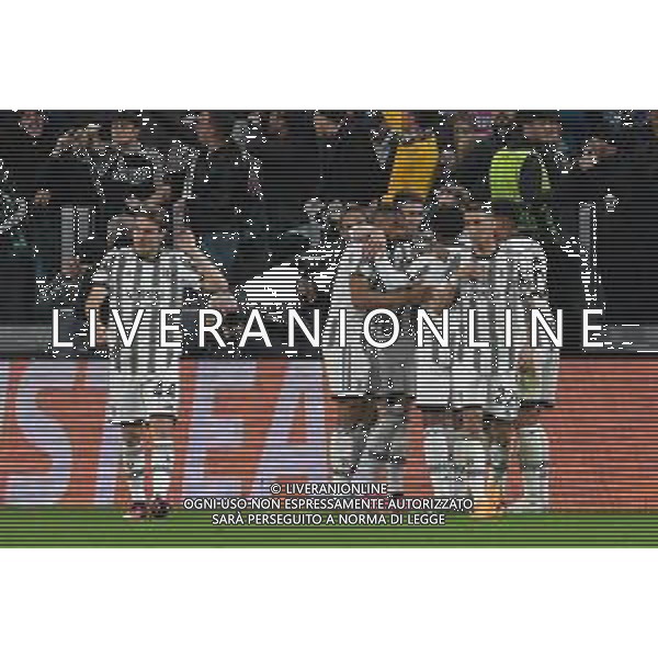 Torino 13.04.2023 Stadio Allianz Stadium ©Manuela Viganti/Agenzia Aldo Liverani Juventus vs Sporting Lisbona Europa League 2022/2023 Quarti di Finale Nella foto: esultanza juventus dopo il gol di federico gatti ©Viganti / AGENZIA ALDO LIVERANI SAS