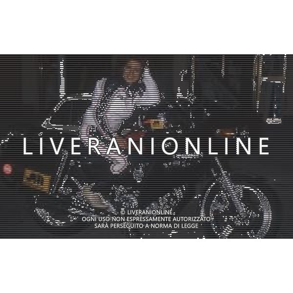 RETROSPETTIVA ROSANNA VAUDETTI ANNUNCIATRICE TELEVISIVA NELLA FOTO CON LA MOTOCICLETTA NEL 1982 ©Archivio Giovanni Liverani/AGENZIA ALDO LIVERANI SAS