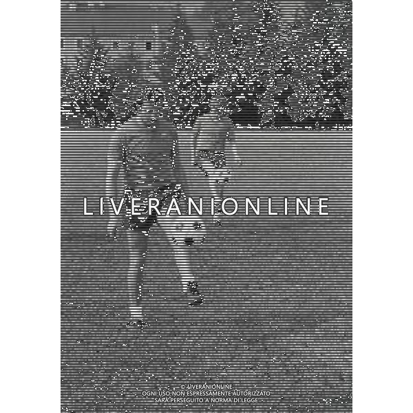 RETROSPETTIVA GIANLUCA DE PONTI CALCIATORE NELLA FOTO GIANLUCA DE PONTI NELL\'ANNO 1982-1983 CON LA MAGLIA DEL BOLOGNA CALCIO AG ALDO LIVERANI SAS