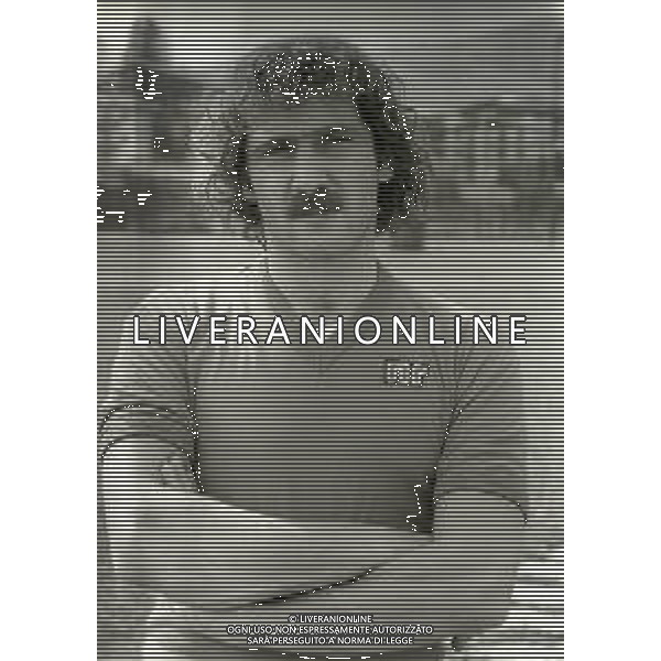 RETROSPETTIVA GIANLUCA DE PONTI CALCIATORE NELLA FOTO GIANLUCA DE PONTI NELL\'ANNO 1982-1983 CON LA MAGLIA DEL BOLOGNA CALCIO AG ALDO LIVERANI SAS