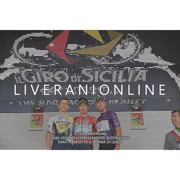 14-04-2023 Giro Di Sicilia; Tappa 04 Barcellona Pozzo Di Gotto - Giarre; 2023, Astana Qazaqstan; 2023, Intermarche - Circus Wanty; 2023, Eolo - Kometa; Lutsenko, Alexey; Meintjes, Louis; Albanese, Vincenzo; Giarre; ©SIROTTI / AGENZIA ALDO LIVERANI SAS