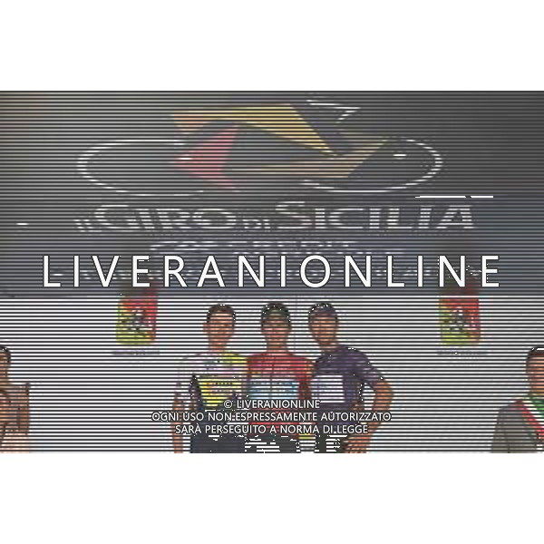 14-04-2023 Giro Di Sicilia; Tappa 04 Barcellona Pozzo Di Gotto - Giarre; 2023, Astana Qazaqstan; 2023, Intermarche - Circus Wanty; 2023, Eolo - Kometa; Lutsenko, Alexey; Meintjes, Louis; Albanese, Vincenzo; Giarre; ©SIROTTI / AGENZIA ALDO LIVERANI SAS