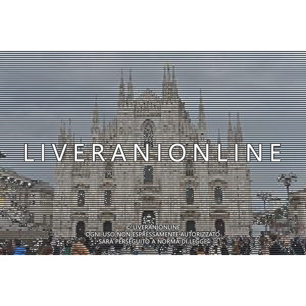TVRG piazza Duomo Milano 13-04-2023 Piazza Duomo con la cattedrale dedicata a Santa Maria Nascente foto Roberto Garavaglia/ag. Aldo Liverani sas