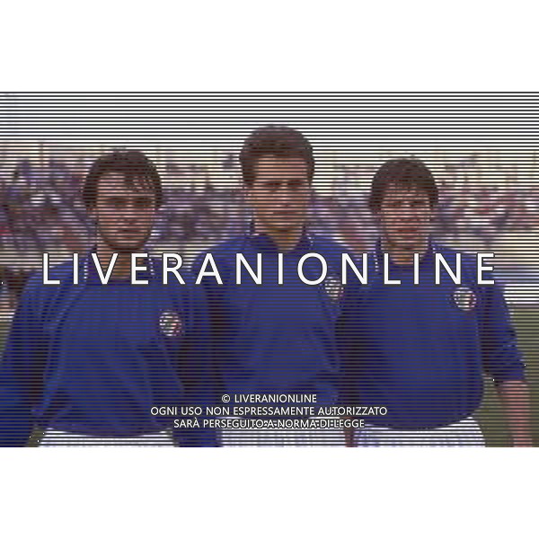 Sebastiano Nela detto Sebino (Rapallo, 13 marzo 1961) calciatore italiano nella foto nela sebino nela riccardo ferri giuseppe giannini ph.Agenzia Aldo Liverani Sas *** Local Caption *** .