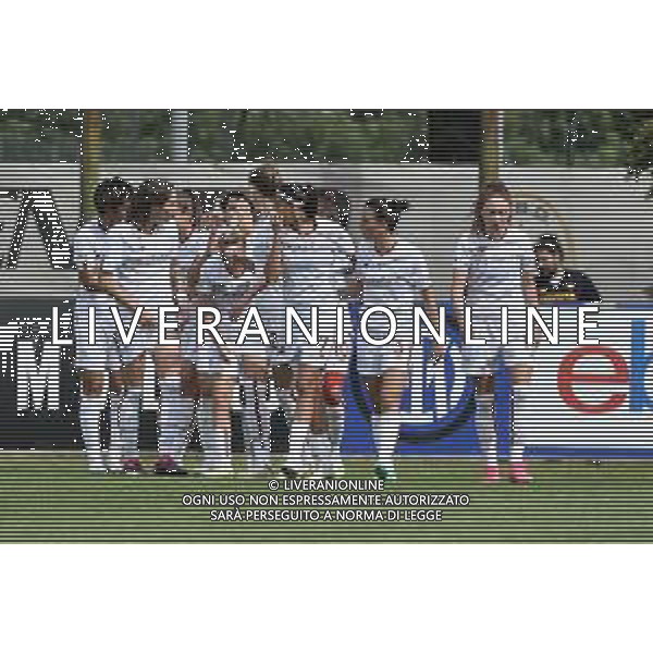 TVRG esultanza Roma dopo il gol del 2 a 0 Inter vs Roma Sesto San Giovanni 15-04-2023 Stadio Ernesto Breda Serie A femminile TIMVISION 4a giornata Poule Scudetto foto Roberto Garavaglia/ag. Aldo Liverani sas / AGENZIA ALDO LIVERANI SAS