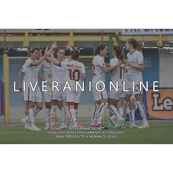 TVRG esultanza Roma dopo il gol del 6 a 0 Inter vs Roma Sesto San Giovanni 15-04-2023 Stadio Ernesto Breda Serie A femminile TIMVISION 4a giornata Poule Scudetto foto Roberto Garavaglia/ag. Aldo Liverani sas / AGENZIA ALDO LIVERANI SAS