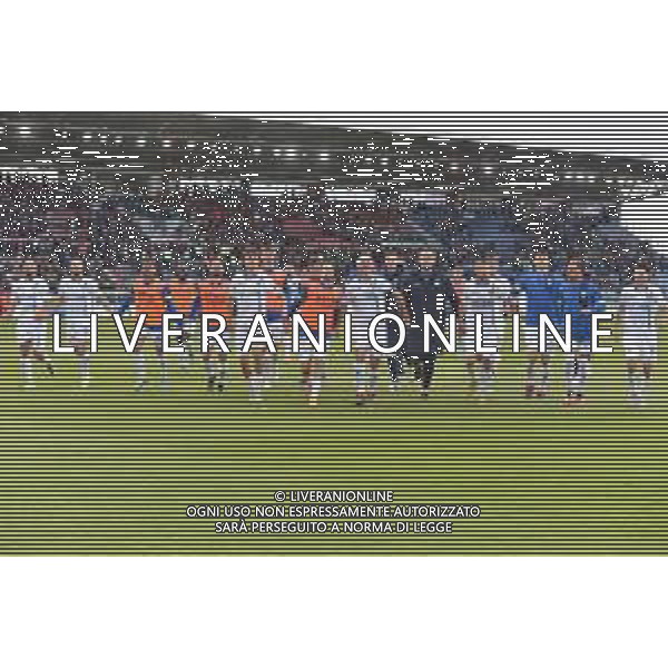 15-4-2023. Cagliari Calcio-Frosinone Calcio. 33° giornata serie BKT 2022/2023, stadio Unipol Domus Cagliari. Foto Salvatore Moi/Aldo Liverani s.a.s. Nella foto: Esultanza Frosinone a fine gara, pareggia a Cagliari, rimane prima in CLASSIFICA ©MOI SALVATORE / AGENZIA ALDO LIVERANI SAS