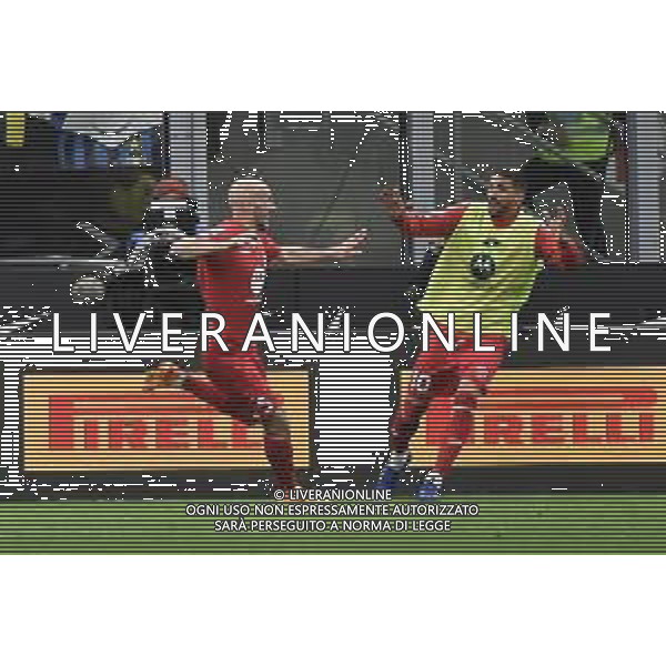 esultanza Monza dopo il gol dell\'1 a 0 Inter vs Monza Milano 15-04-2023 Stadio Giuseppe Meazza - San Siro Campionato Serie A TIM - 30a giornata foto Roberto Garavaglia/ag. Aldo Liverani sas/ AGENZIA ALDO LIVERANI SAS