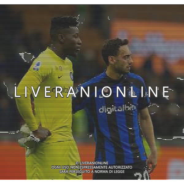 delusione inter - HAKAN CALHANOGLU E ANDRE\' ONANA - Inter vs Monza Campionato calcio Serie A TIM 15.04.2023 ©PAOLO GIAMPIETRI / AGENZIA ALDO LIVERANI SAS
