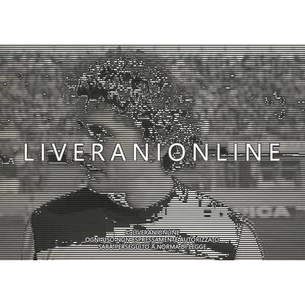 NEG-RETROSPETTIVA POERIO MASCELLA CALCIATORE NELLA FOTO PERIO MASCELLA CON LA MAGLIA DEL MONZA CALCIO NELL\'ANNO 1983 AG ALDO LIVERANI SAS