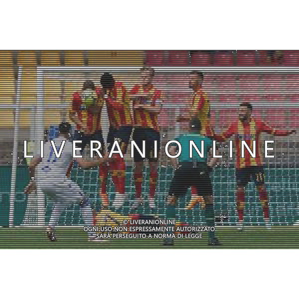 Abdelhamid Sabiri (UC Sampdoria) and Alexis Blin (US Lecce) during the Italian soccer Serie A match US Lecce vs UC Sampdoria on April 16, 2023 at the Via del Mare stadium in Lecce, Italy. Photo by Emmanuele Mastrodonato/ag. Aldo Liverani sas