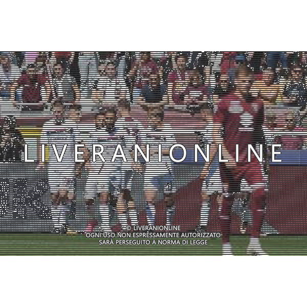 TVMV-Torino 16.04.2023 Stadio Grande Torino © Manuela Viganti/Agenzia Aldo Liverani Torino vs Salernitana Campionato Calcio Serie A TIM 2022/2023 30a giornata Nella foto: esultanza salernitana dopo il gol di tonny vilenha ©Viganti / AGENZIA ALDO LIVERANI SAS