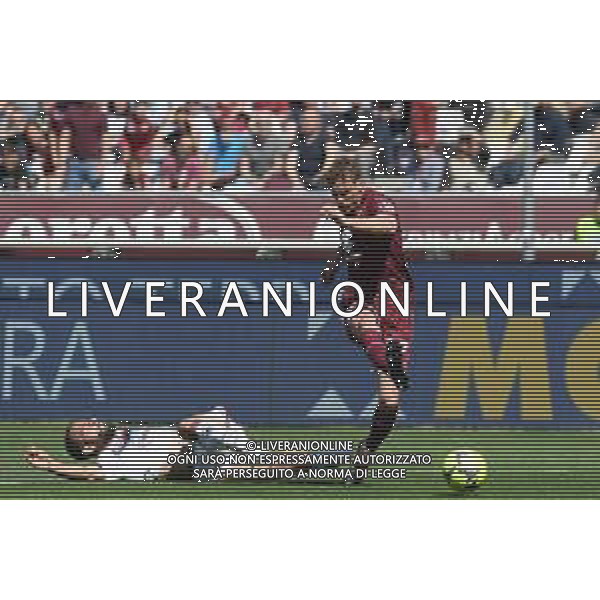 TVMV-Torino 16.04.2023 Stadio Grande Torino © Manuela Viganti/Agenzia Aldo Liverani Torino vs Salernitana Campionato Calcio Serie A TIM 2022/2023 30a giornata Nella foto: mergim vojvoda e grigoris kastanos ©Viganti / AGENZIA ALDO LIVERANI SAS