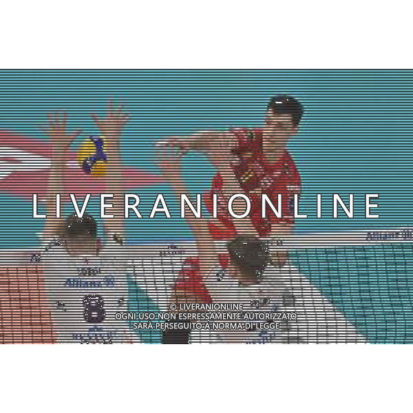 TVRG Aleksandar Nikolov (Civitanova) Allianz Powervolley Milano vs Cucine Lube Civitanova Milano 16-04-2023 Allianz Cloud PalaLido SuperLega Credem Banca - gara 2 semifinali play off scudetto foto Roberto Garavaglia/ag. Aldo Liverani sas/ AGENZIA ALDO LIVERANI SAS