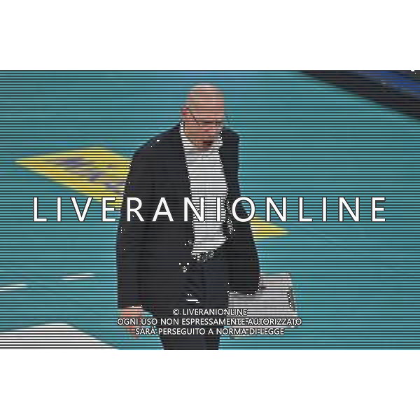TVRG Roberto Piazza allenatore Powervolley Milano Allianz Powervolley Milano vs Cucine Lube Civitanova Milano 16-04-2023 Allianz Cloud PalaLido SuperLega Credem Banca - gara 2 semifinali play off scudetto foto Roberto Garavaglia/ag. Aldo Liverani sas/ AGENZIA ALDO LIVERANI SAS