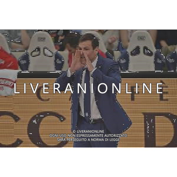 TVRG Gianlorenzo Blengini allenatore Civitanova Allianz Powervolley Milano vs Cucine Lube Civitanova Milano 16-04-2023 Allianz Cloud PalaLido SuperLega Credem Banca - gara 2 semifinali play off scudetto foto Roberto Garavaglia/ag. Aldo Liverani sas/ AGENZIA ALDO LIVERANI SAS