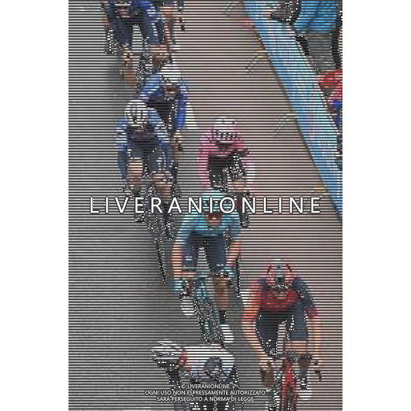 16-04-2023 Amstel Gold Race; 2023, Ineos Grenadiers; 2023, Astana Qazaqstan; Sheffield, Magnus; Lutsenko, Alexey; Valkenburg Cauberg; ©SIROTTI / AGENZIA ALDO LIVERANI SAS