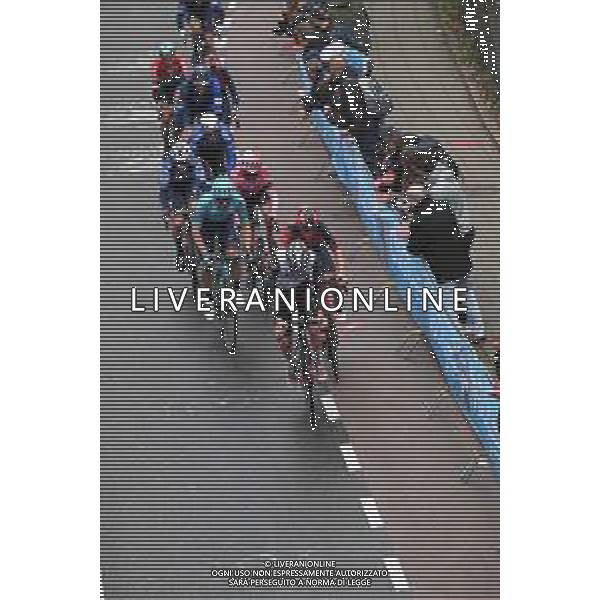 16-04-2023 Amstel Gold Race; 2023, Uae Emirates; 2023, Ineos Grenadiers; 2023, Astana Qazaqstan; Pogacar, Tadej; Sheffield, Magnus; Lutsenko, Alexey; Valkenburg Cauberg; ©SIROTTI / AGENZIA ALDO LIVERANI SAS