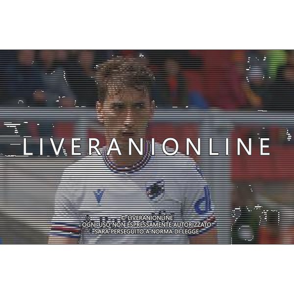 Filip Djuricic (UC Sampdoria) during the Italian soccer Serie A match US Lecce vs UC Sampdoria on April 16, 2023 at the Via del Mare stadium in Lecce, Italy. Photo by Emmanuele Mastrodonato/ag. Aldo Liverani sas / AGENZIA ALDO LIVERANI SAS