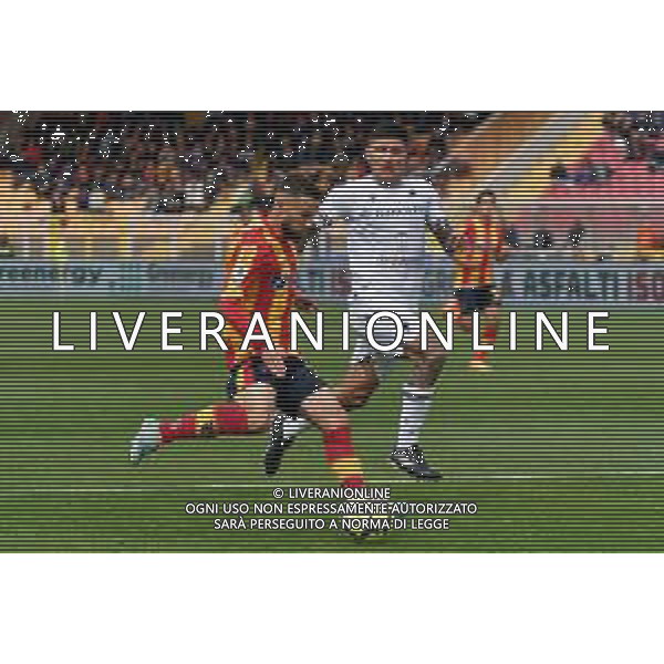 Federico Di Francesco (US Lecce) and Bruno Amione (UC Sampdoria) during the Italian soccer Serie A match US Lecce vs UC Sampdoria on April 16, 2023 at the Via del Mare stadium in Lecce, Italy. Photo by Emmanuele Mastrodonato/ag. Aldo Liverani sas / AGENZIA ALDO LIVERANI SAS