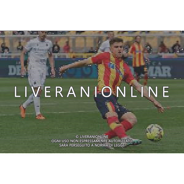 Lorenzo Colombo (US Lecce) during the Italian soccer Serie A match US Lecce vs UC Sampdoria on April 16, 2023 at the Via del Mare stadium in Lecce, Italy. Photo by Emmanuele Mastrodonato/ag. Aldo Liverani sas / AGENZIA ALDO LIVERANI SAS