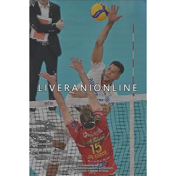 TVRG Mergarejo Hernandez Osniel Melgarejo (Powervolley Milano) Allianz Powervolley Milano vs Cucine Lube Civitanova Milano 16-04-2023 Allianz Cloud PalaLido SuperLega Credem Banca - gara 2 semifinali play off scudetto foto Roberto Garavaglia/ag. Aldo Liverani sas / AGENZIA ALDO LIVERANI SAS