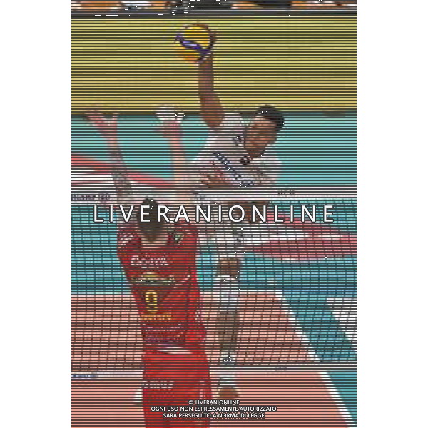 TVRG Mergarejo Hernandez Osniel Melgarejo (Powervolley Milano) Allianz Powervolley Milano vs Cucine Lube Civitanova Milano 16-04-2023 Allianz Cloud PalaLido SuperLega Credem Banca - gara 2 semifinali play off scudetto foto Roberto Garavaglia/ag. Aldo Liverani sas / AGENZIA ALDO LIVERANI SAS