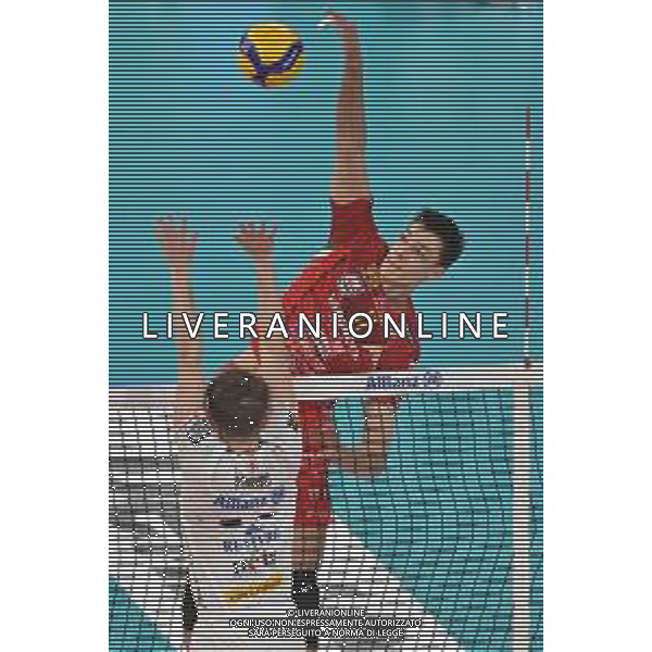 TVRG Aleksandar Nikolov (Civitanova) Allianz Powervolley Milano vs Cucine Lube Civitanova Milano 16-04-2023 Allianz Cloud PalaLido SuperLega Credem Banca - gara 2 semifinali play off scudetto foto Roberto Garavaglia/ag. Aldo Liverani sas / AGENZIA ALDO LIVERANI SAS