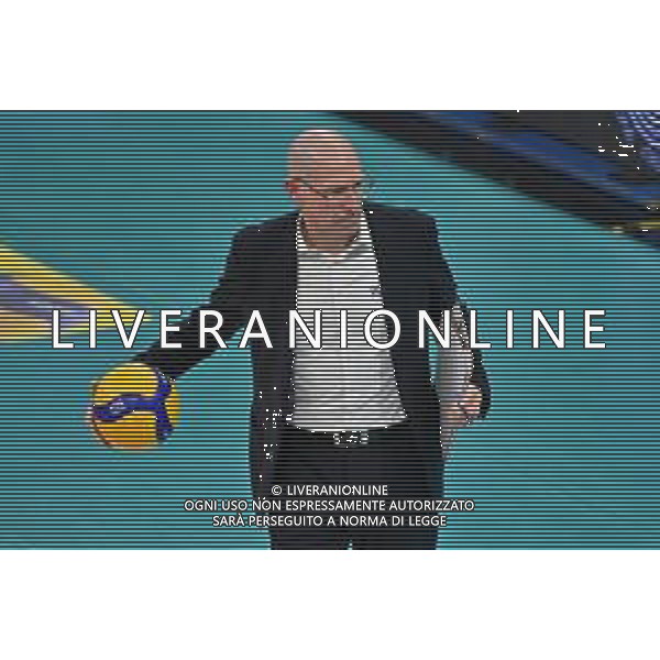 TVRG Roberto Piazza allenatore Powervolley Milano Allianz Powervolley Milano vs Cucine Lube Civitanova Milano 16-04-2023 Allianz Cloud PalaLido SuperLega Credem Banca - gara 2 semifinali play off scudetto foto Roberto Garavaglia/ag. Aldo Liverani sas / AGENZIA ALDO LIVERANI SAS