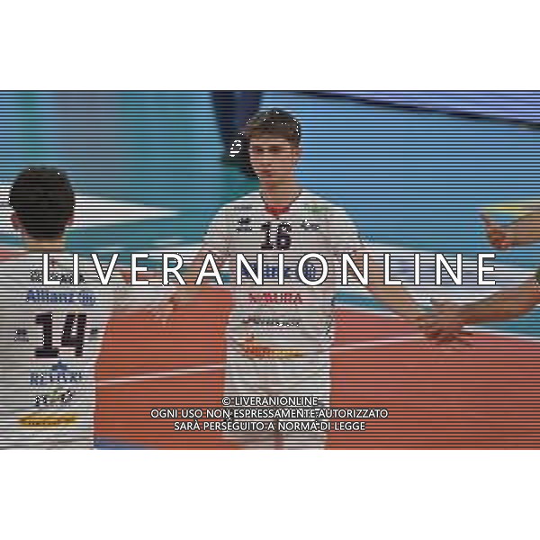 TVRG Paolo Porro (Powervolley Milano) Allianz Powervolley Milano vs Cucine Lube Civitanova Milano 16-04-2023 Allianz Cloud PalaLido SuperLega Credem Banca - gara 2 semifinali play off scudetto foto Roberto Garavaglia/ag. Aldo Liverani sas / AGENZIA ALDO LIVERANI SAS