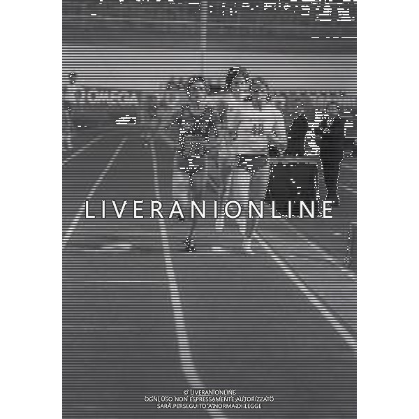 RETROSPETTIVA AGNESE POSSAMAI ATLETA NELLA FOTO AGNESE POSSAMAI A MILANO NELL\'ANNO 1982 AI CAMPIONATI INDOOR AG ALDO LIVERANI SAS 