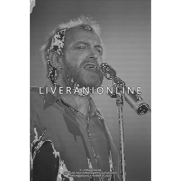 RETROSPETTIVA JOE COCKER CANTANTE NELLA FOTO AL FESTIVAL DI SANREMO NEL 1988 ©Archivio Giovanni Liverani / AGENZIA ALDO LIVERANI SAS
