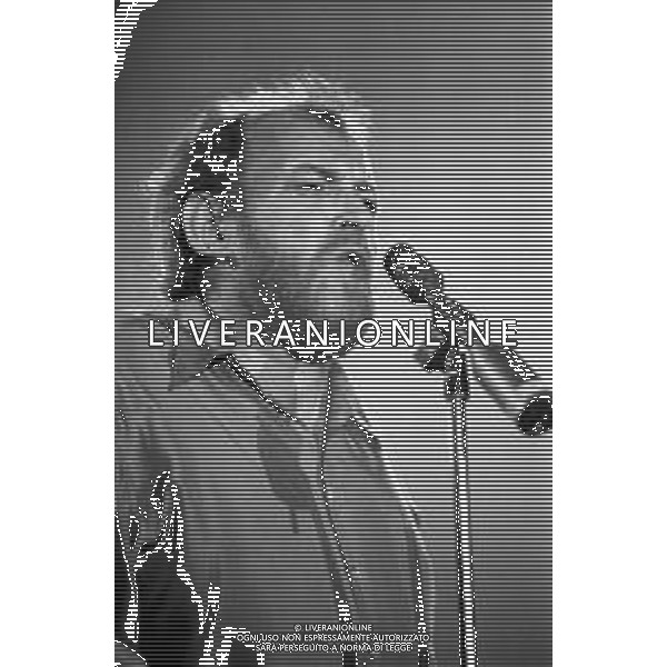 RETROSPETTIVA JOE COCKER CANTANTE NELLA FOTO AL FESTIVAL DI SANREMO NEL 1988 ©Archivio Giovanni Liverani / AGENZIA ALDO LIVERANI SAS