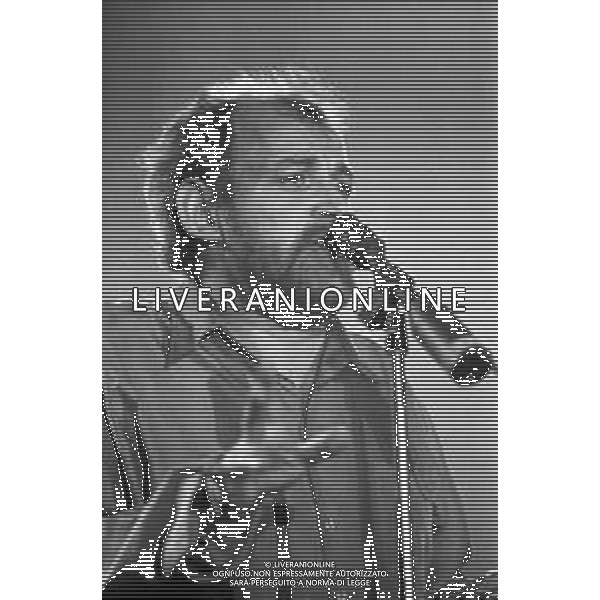 RETROSPETTIVA JOE COCKER CANTANTE NELLA FOTO AL FESTIVAL DI SANREMO NEL 1988 ©Archivio Giovanni Liverani / AGENZIA ALDO LIVERANI SAS