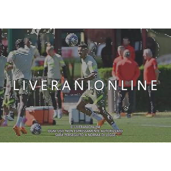 TVRG Allenamento Milan nella foto Junior Messias (Milan) Carnago (VA) 17-04-2023 Centro sportivo Milanello Allenamento Milan in preparazione della gara di ritorno contro il Napoli valevole per i quarti di finale della UEFA Champions League foto Roberto Garavaglia/ag. Aldo Liverani sas