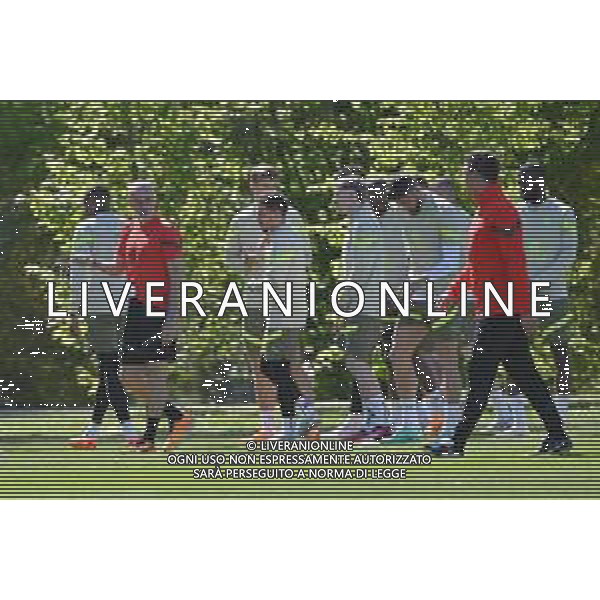 TVRG Allenamento Milan nella foto un momento dell\'allenamento Carnago (VA) 17-04-2023 Centro sportivo Milanello Allenamento Milan in preparazione della gara di ritorno contro il Napoli valevole per i quarti di finale della UEFA Champions League foto Roberto Garavaglia/ag. Aldo Liverani sas