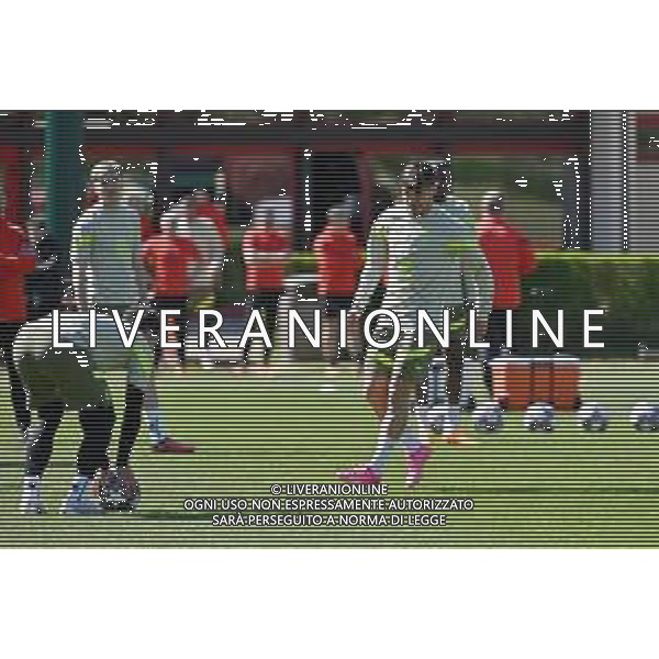 TVRG Allenamento Milan nella foto Brahim Diaz (Milan) Carnago (VA) 17-04-2023 Centro sportivo Milanello Allenamento Milan in preparazione della gara di ritorno contro il Napoli valevole per i quarti di finale della UEFA Champions League foto Roberto Garavaglia/ag. Aldo Liverani sas