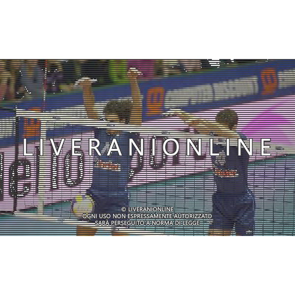 Firenze (Fi) 17/11/2005 Italia-Computer Discount All Star di Pallavolo Nella foto: Fei Alessandro e Tencati Luca.* Ph Gianni Nucci/Agenzia Aldo Liverani