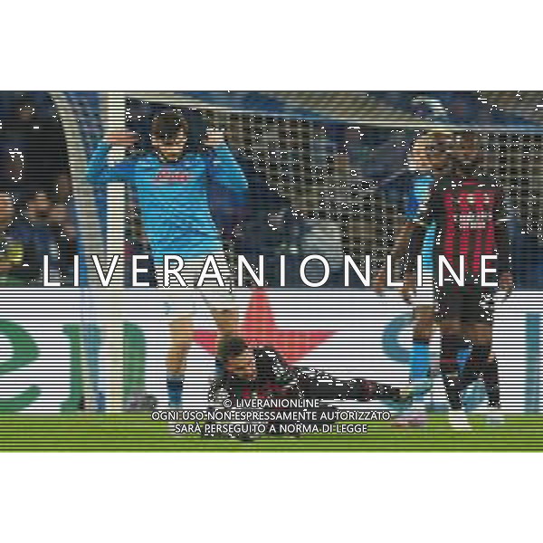 Napoli, Milan Champions League Quarti di finale 18.04.2023 nella foto: Ismael Bennacer, Khvicha Kvaratskhelia Foto Mosca, Ag.Liverani/ AGENZIA ALDO LIVERANI SAS